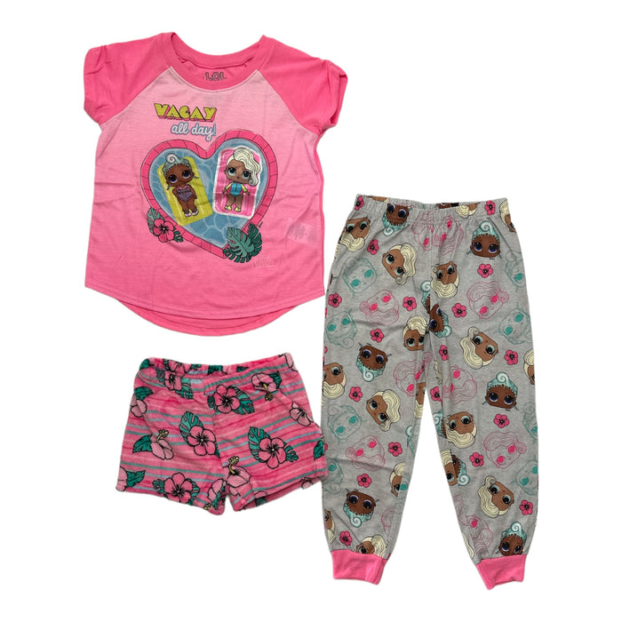 Let's Be Friends! LOL Surprise! 3 Piece Shorts & Pants Pajama Set