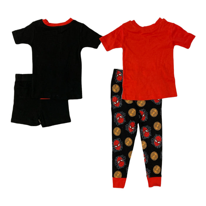 Marvel Spider-Man Short Sleeve Cotton 4 Piece Pajama Set