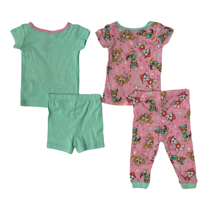 Paw Patrol 4 Piece Short Sleeve Cotton Pajama Set