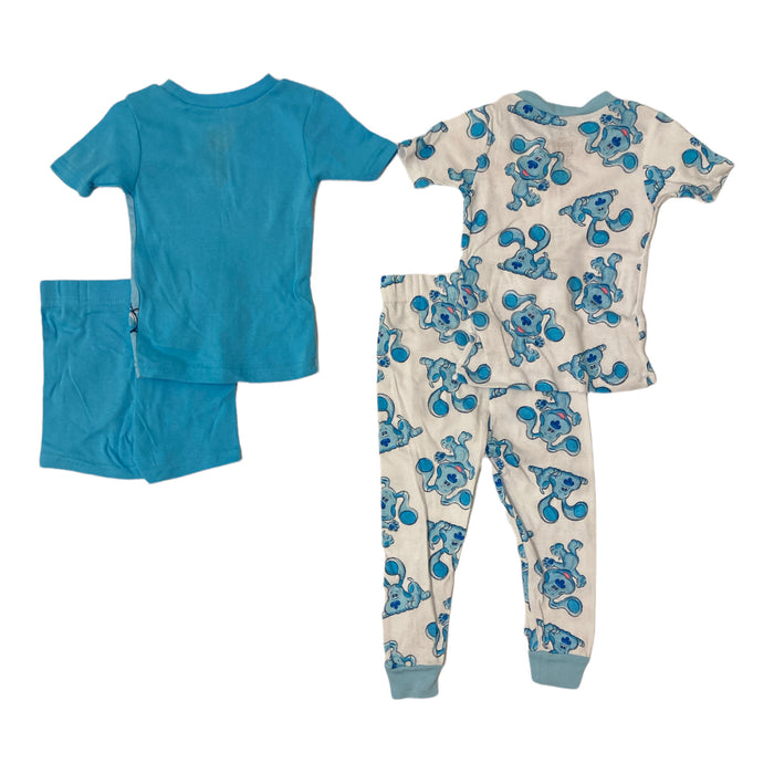 Nickelodeon Blues Clues Short Sleeve 4 Piece Cotton Pajama Set