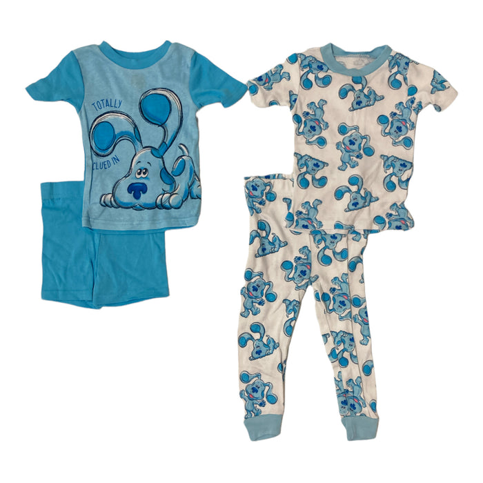 Nickelodeon Blues Clues Short Sleeve 4 Piece Cotton Pajama Set