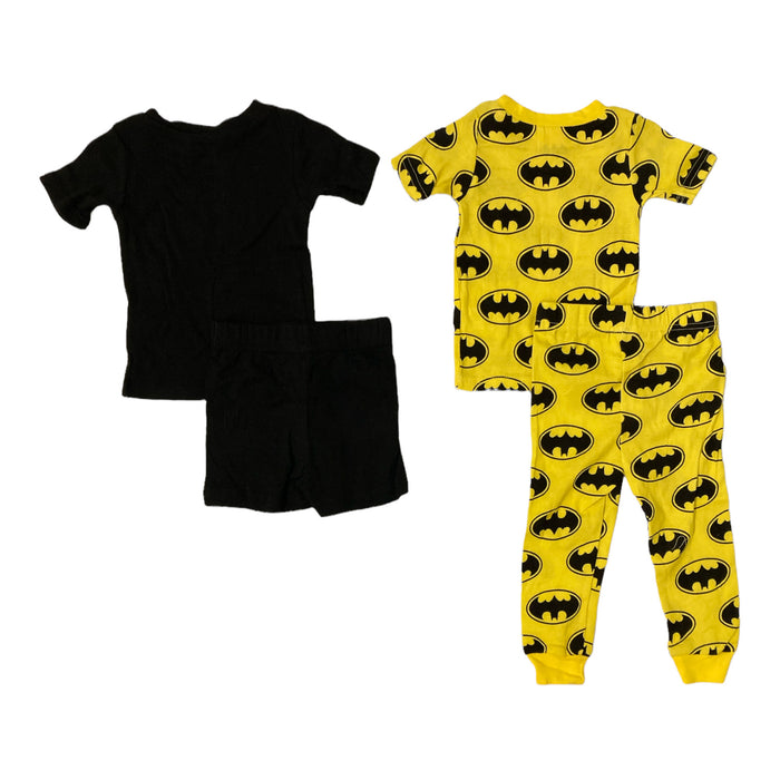 DC Comics Batman 100% Cotton Comfortable Soft Toddler 4 Piece Pajama Set