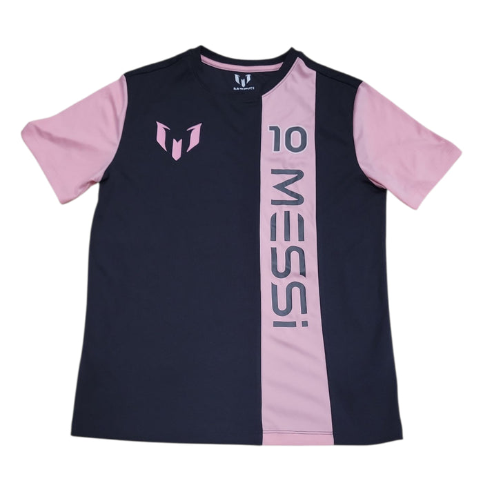 Messi Kids Lightweight Graphic Print Crew Neck Short Sleeve Tee