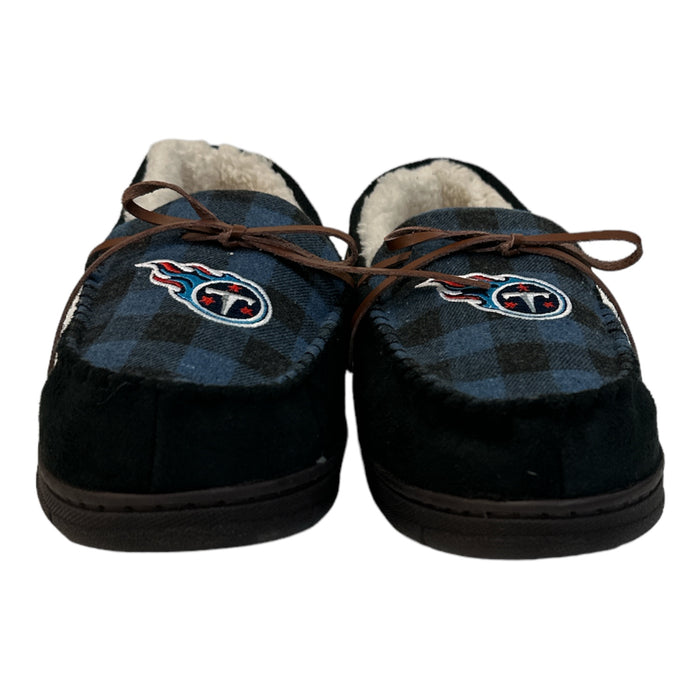 NFL Women's Fleece Lined Slip On Style Moccasin Slippers