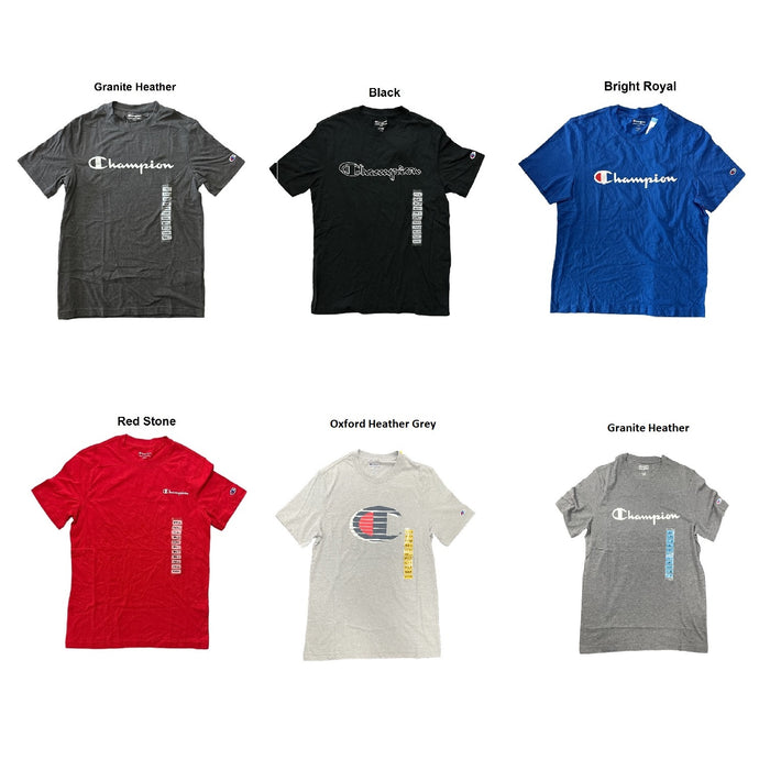 Champion Men's Short Sleeve Screen Print Graphic Logo Tee