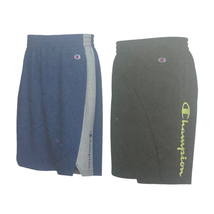 Champion Boy's Logo Moisture Wicking UPF 30 Quick Dry Active Shorts, 2 Pack