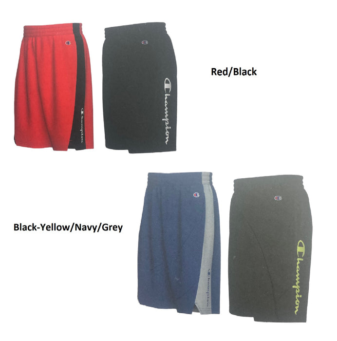 Champion Boy's Logo Moisture Wicking UPF 30 Quick Dry Active Shorts, 2 Pack