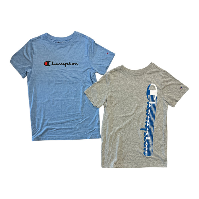 Champion Boy's 2-Pack Short Sleeve Crewneck Athletic Tees