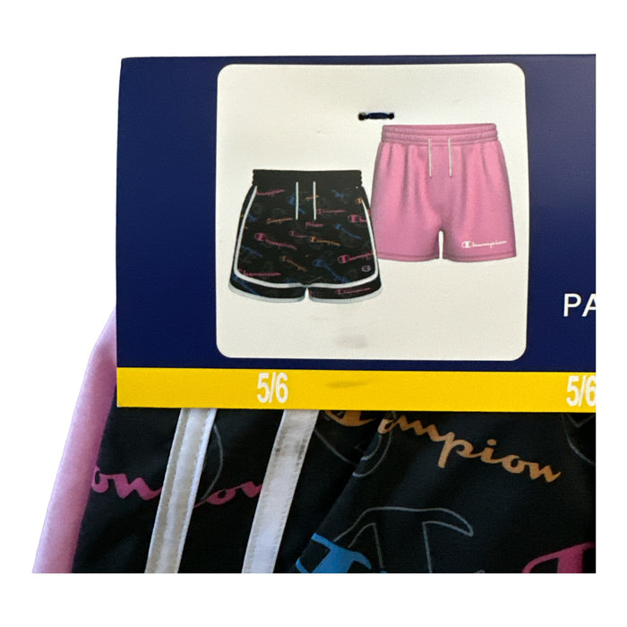 Champion Girl's Adjustable Waist 2-Pack 2.5" Inseam Active Shorts