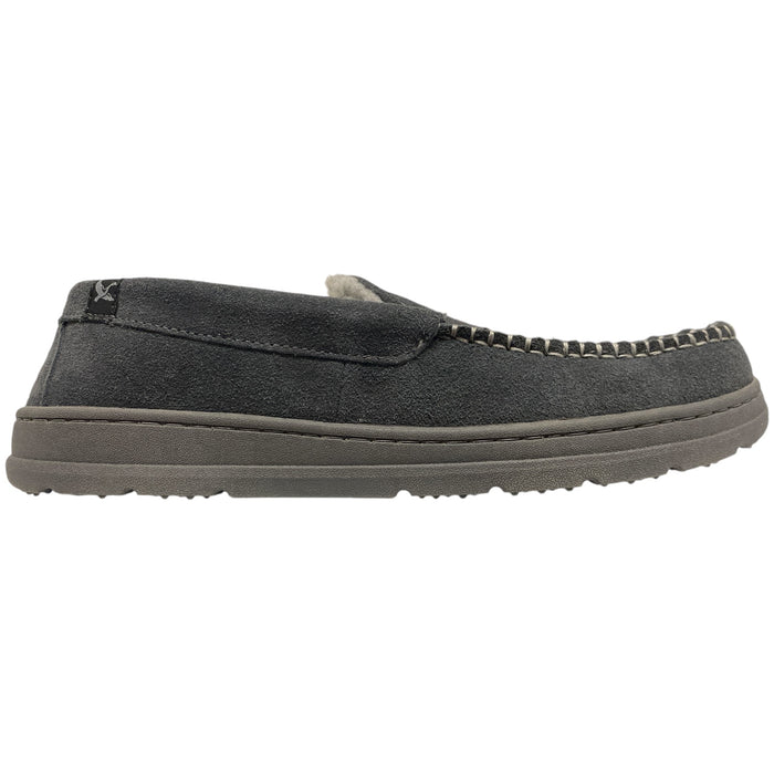 Eddie Bauer Men's Loudon Suede Memory Foam Faux Fur Slipper