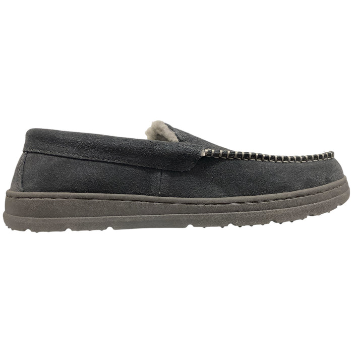 Eddie Bauer Men's Loudon Suede Memory Foam Faux Fur Slipper