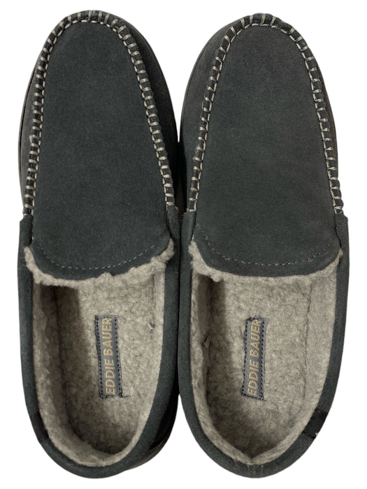 Eddie Bauer Men s Loudon Suede Memory Foam Faux Fur Slipper Ewirelessgear