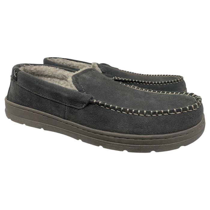 Eddie Bauer Men's Loudon Suede Memory Foam Faux Fur Slipper