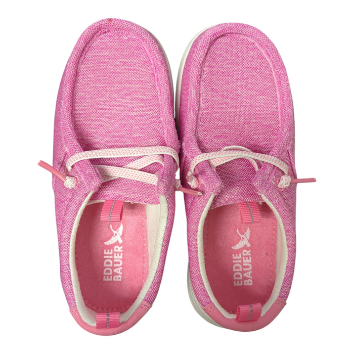 Eddie Bauer Girl's Casual Canvas Slip-On Stretch Lace Loafer