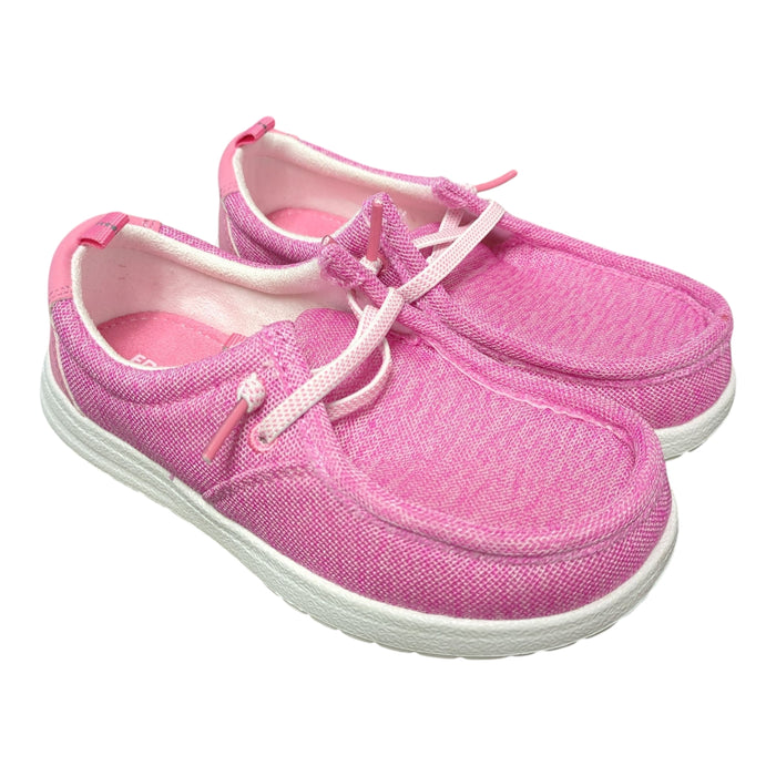 Eddie Bauer Girl's Casual Canvas Slip-On Stretch Lace Loafer