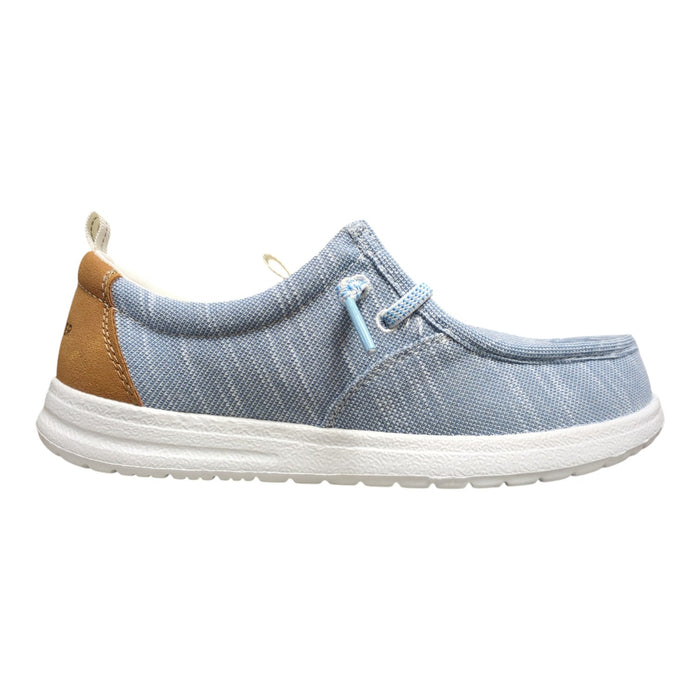 Eddie Bauer Boys Casual Slip-On Canvas Stretch  Lace Loafer