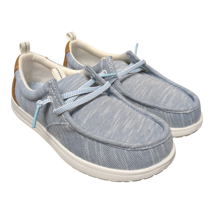 Eddie Bauer Boys Casual Slip-On Canvas Stretch  Lace Loafer