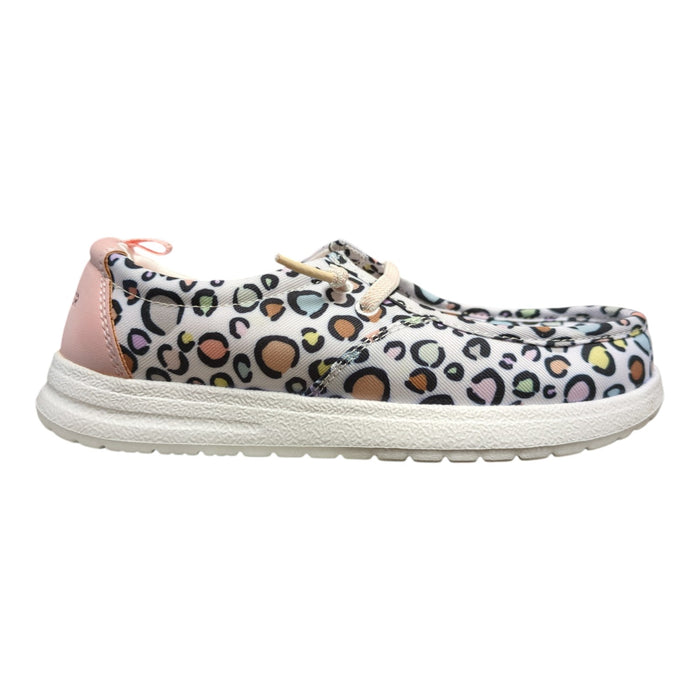 Eddie Bauer Girl's Casual Slip-On Canvas Stretch Lace Loafer