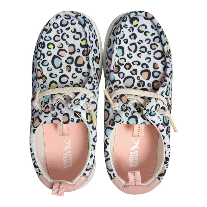 Eddie Bauer Girl's Casual Slip-On Canvas Stretch Lace Loafer