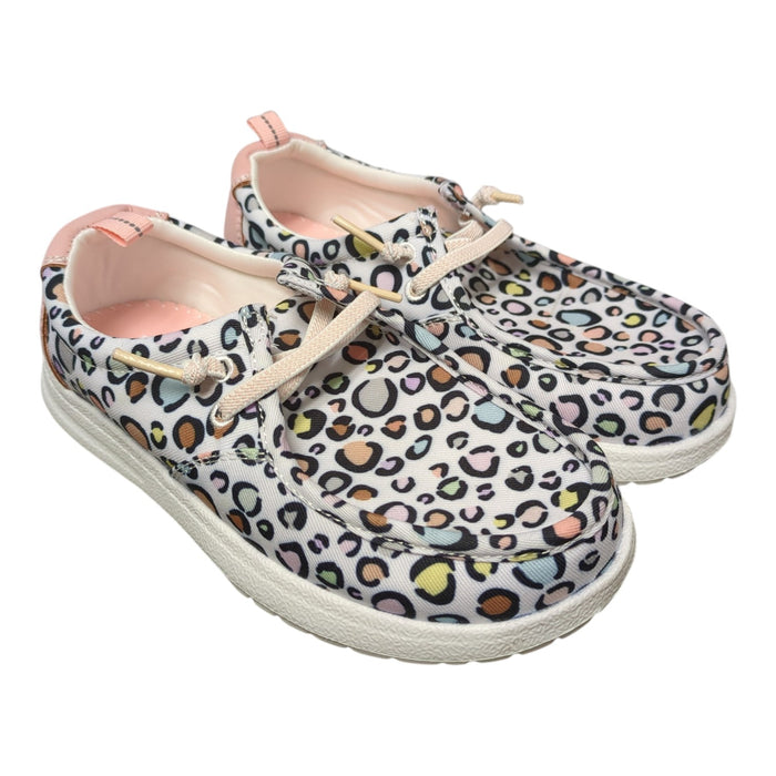 Eddie Bauer Girl's Casual Slip-On Canvas Stretch Lace Loafer