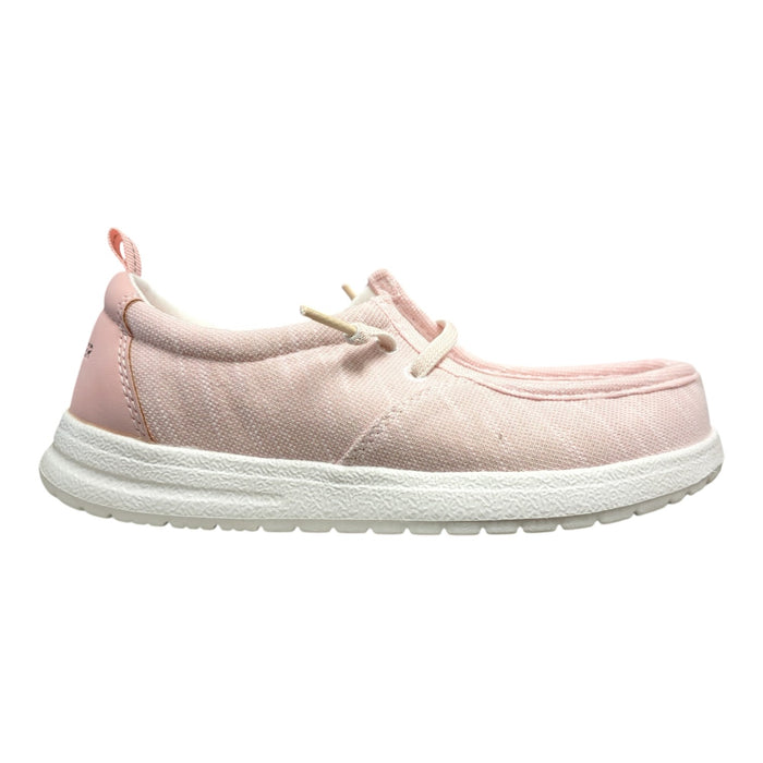 Eddie Bauer Girl's Casual Slip-On Canvas Stretch Lace Loafer