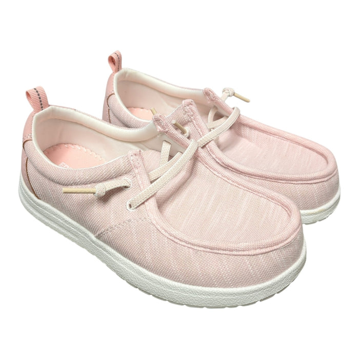 Eddie Bauer Girl's Casual Slip-On Canvas Stretch Lace Loafer