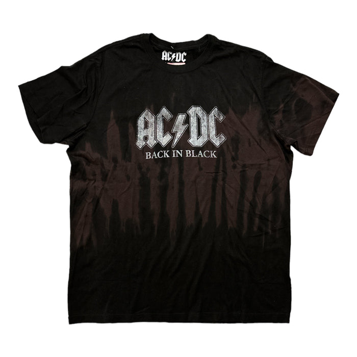 AC/DC Men's Crewneck Short Sleeve Graphic Band Print Tee