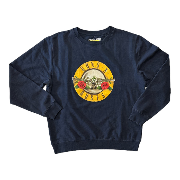Guns N' Roses Men's Graphic Band Fleece Lined Crewneck Sweatshirt