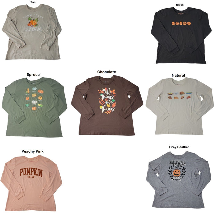 State of Mine Women's Soft Comfortable Harvest Long Sleeve Tee