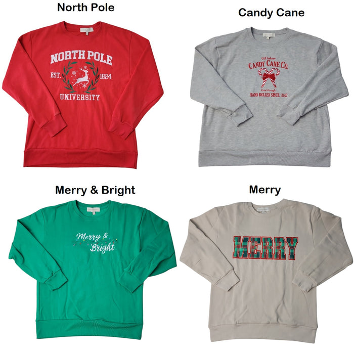 State of Mine Women's Pullover Cozy Warm Holiday Sweatshirt