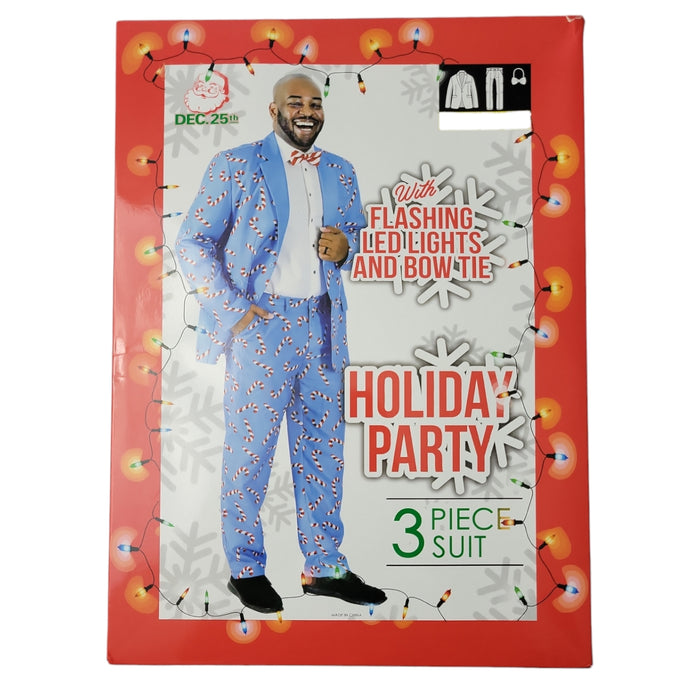 Dec 25th Men's Holiday 3-Piece LED Light Up Suit Set