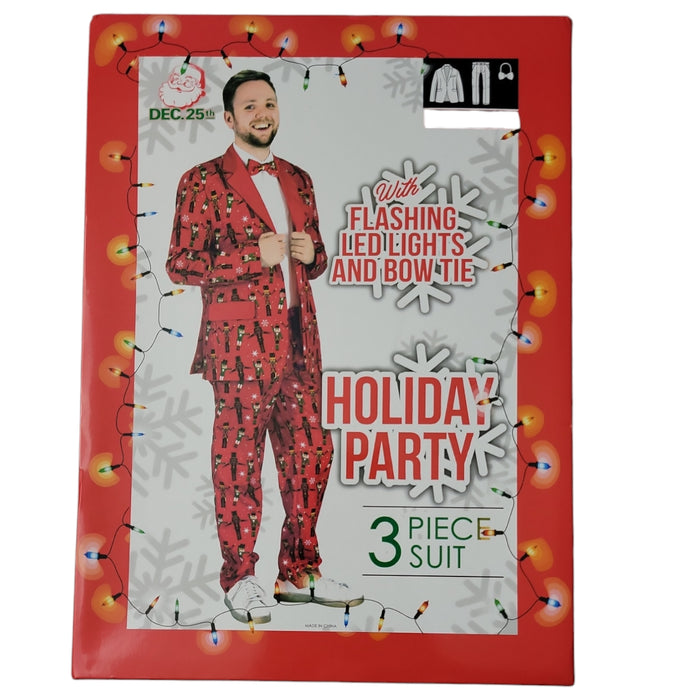 Dec 25th Men's Holiday 3-Piece LED Light Up Suit Set