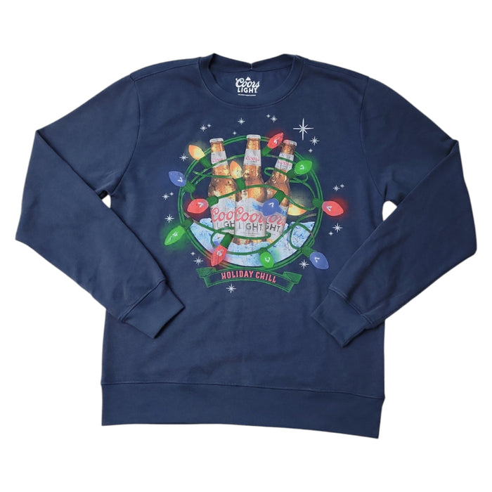 Men's Holiday Crewneck Graphic Print Fleece Sweatshirt