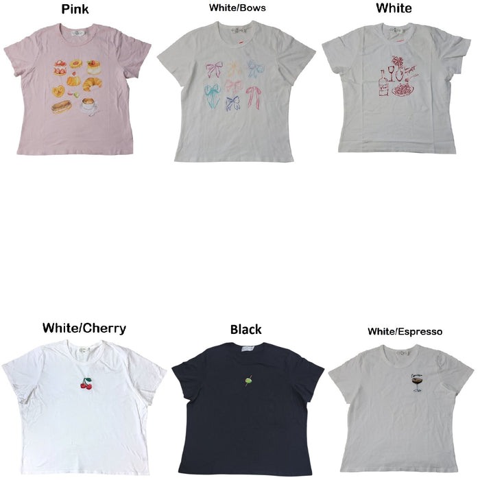 State of Mine Graphic Easy Care Print Cropped Baby Tee