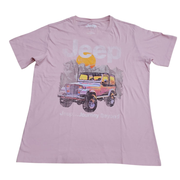 Licensed Women's Relaxed Fit Vehicles Graphic Short Sleeve Tee