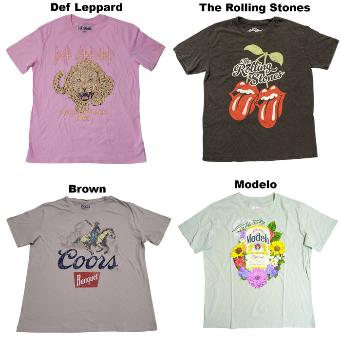 Licensed Women's Relaxed Fit Graphic Short Sleeve Tee