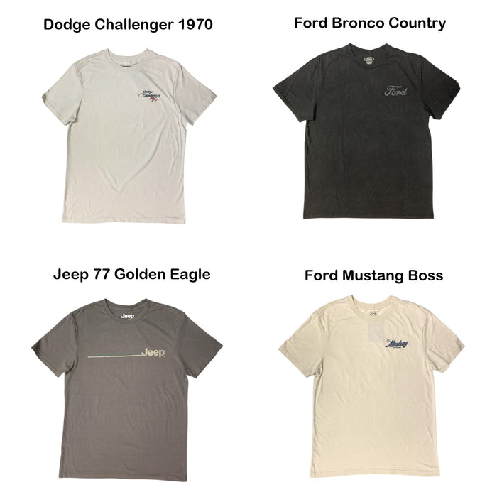 Licensed Men's Moto Relaxed Fit Short Sleeve Graphic Tee