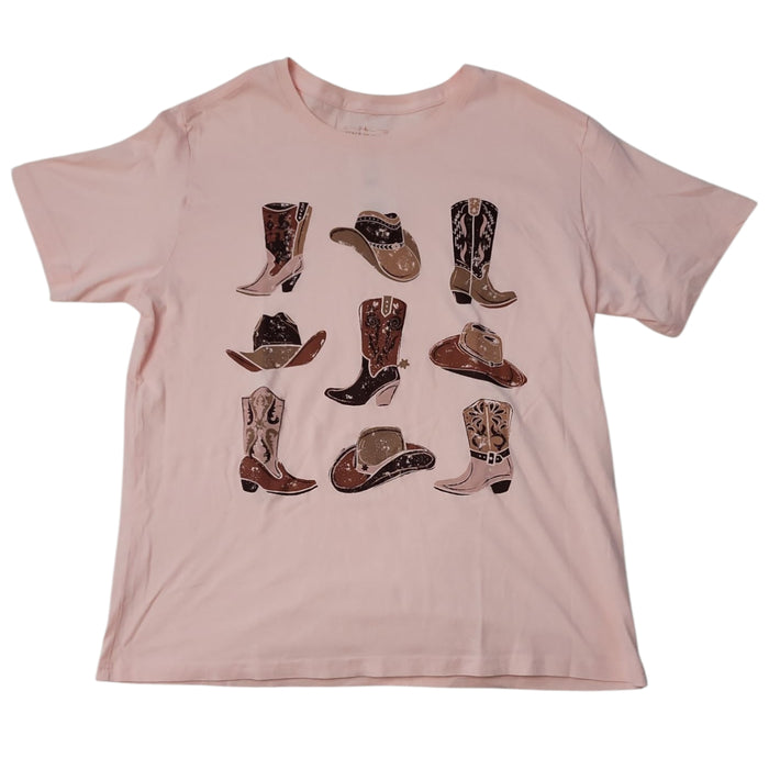 State of Mine Women's Crewneck Graphic Print Pullover Tee