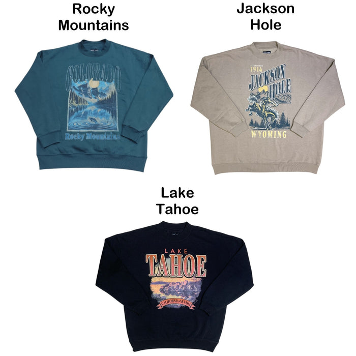 State of Mine Men's Destination Soft Fleece Crewneck Sweatshirt