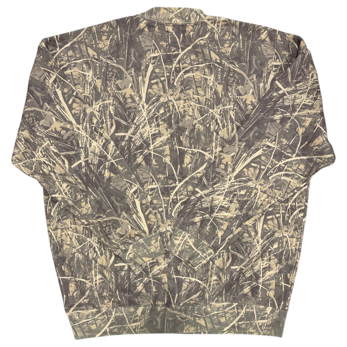State of Mine Men's Long Sleeve Pullover Camo Crew Fleece Sweatshirt