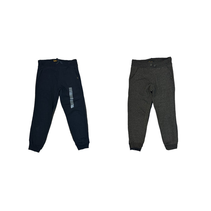 Lee Boy's 2 Pack Elastic Waist & Drawstring Jogger Pants