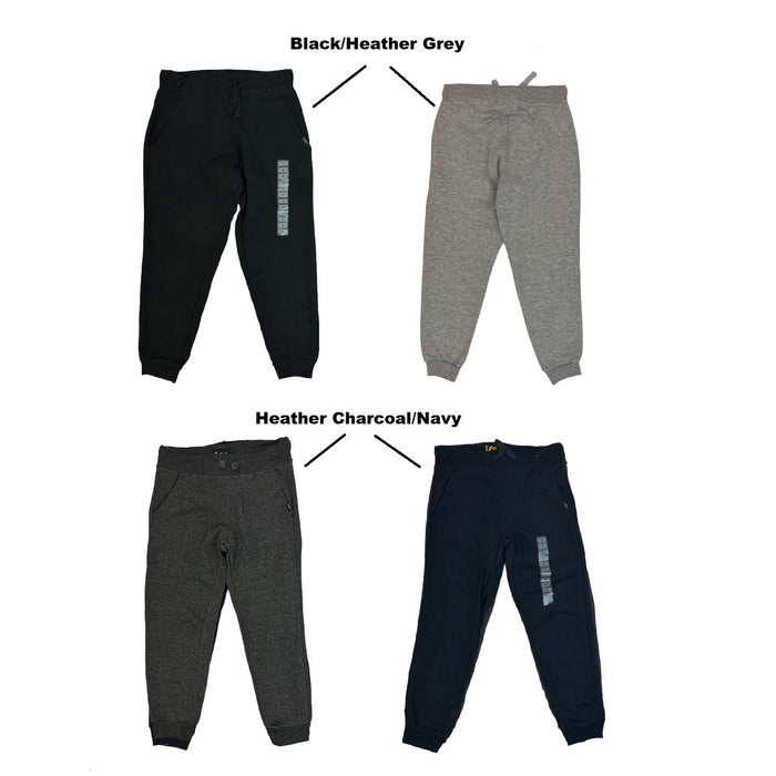 Lee Boy's 2 Pack Elastic Waist & Drawstring Jogger Pants