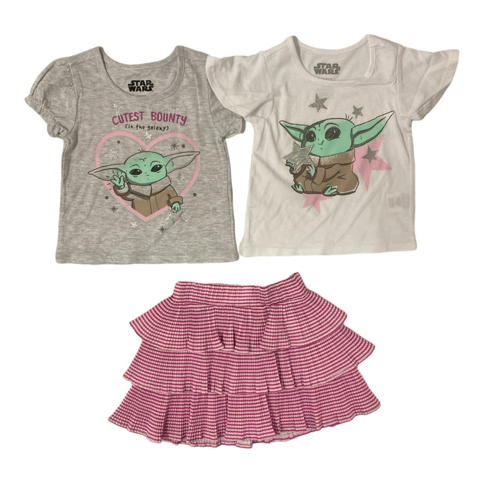 Star Wars The Mandalorian Girl's Baby Yoda 3 Piece Set