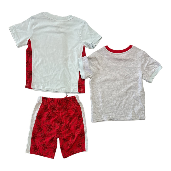 Marvel Spider-Man Boy's 3 Piece Short Sleeve Shirts & Short Set