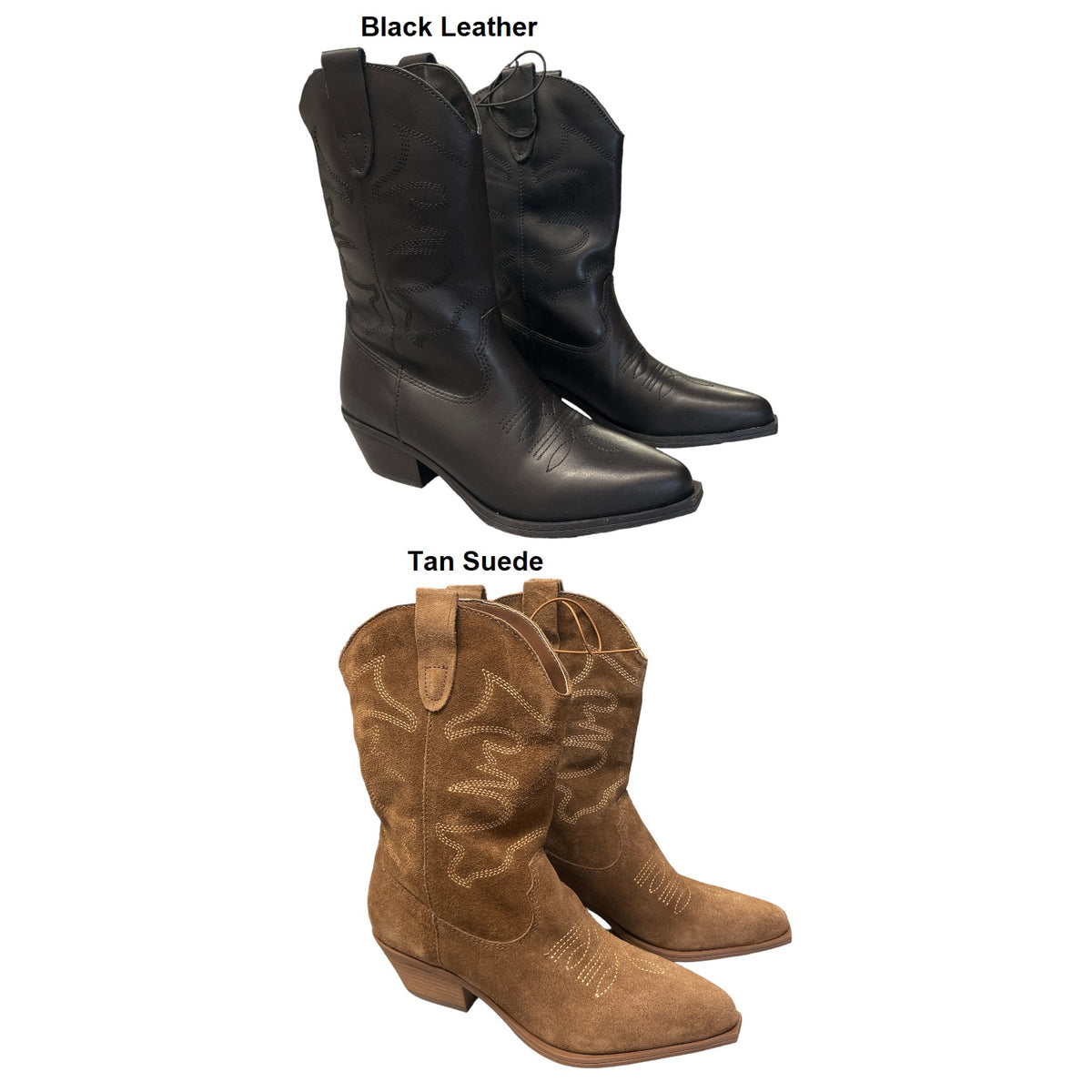 Womens soft leather cowboy boots sales