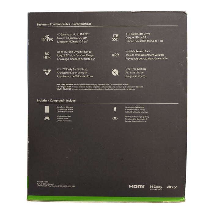 Microsoft Xbox Series X 1 TB SSD With Wireless Controller, White,  1882