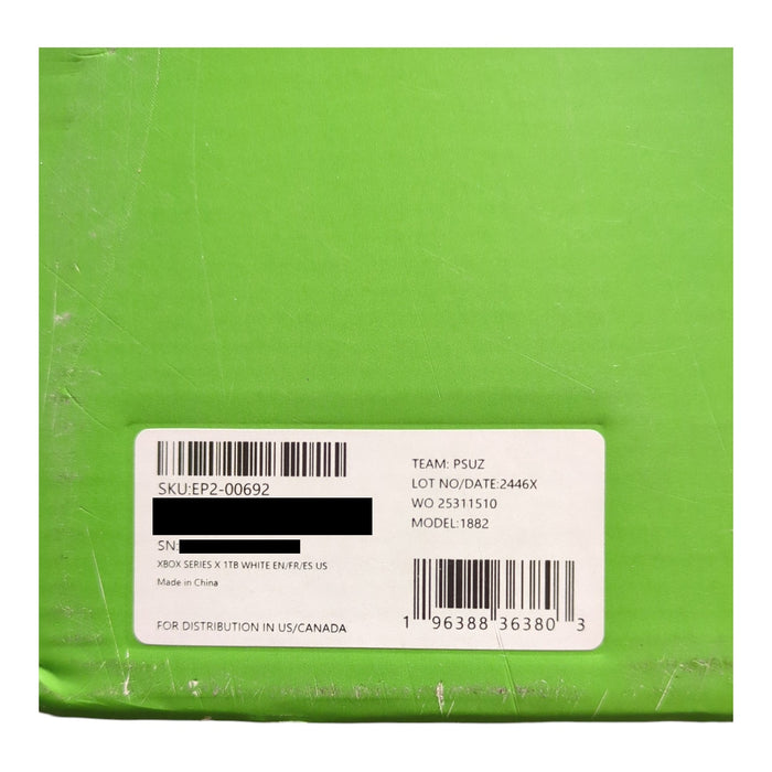 Microsoft Xbox Series X 1 TB SSD With Wireless Controller, White,  1882