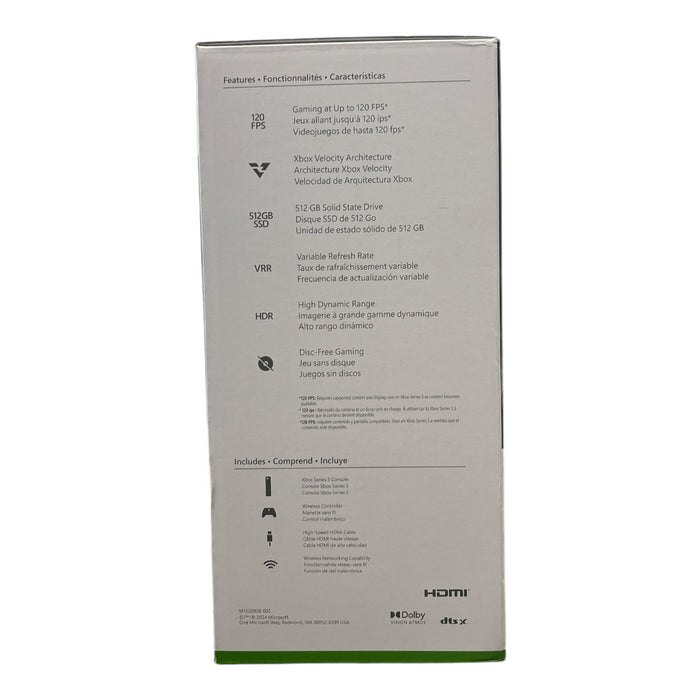 Microsoft Xbox Series S 512GB All-Digital Console & Wireless Controller, White