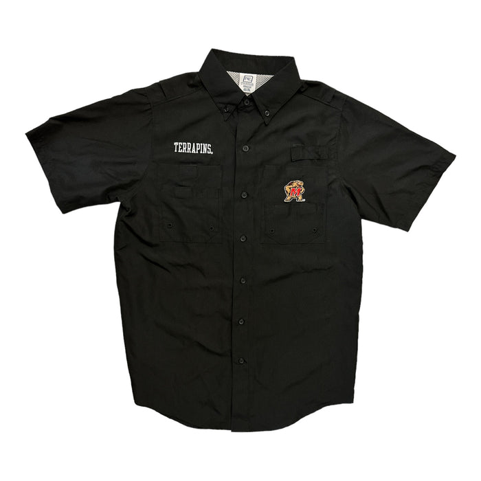 ProEdge Men's Maryland Terrapins Short Sleeve Button-Down Shirt