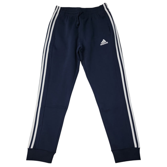 Adidas Men's Essentials Fleece Tapered Cuff 3-Stripes Pants